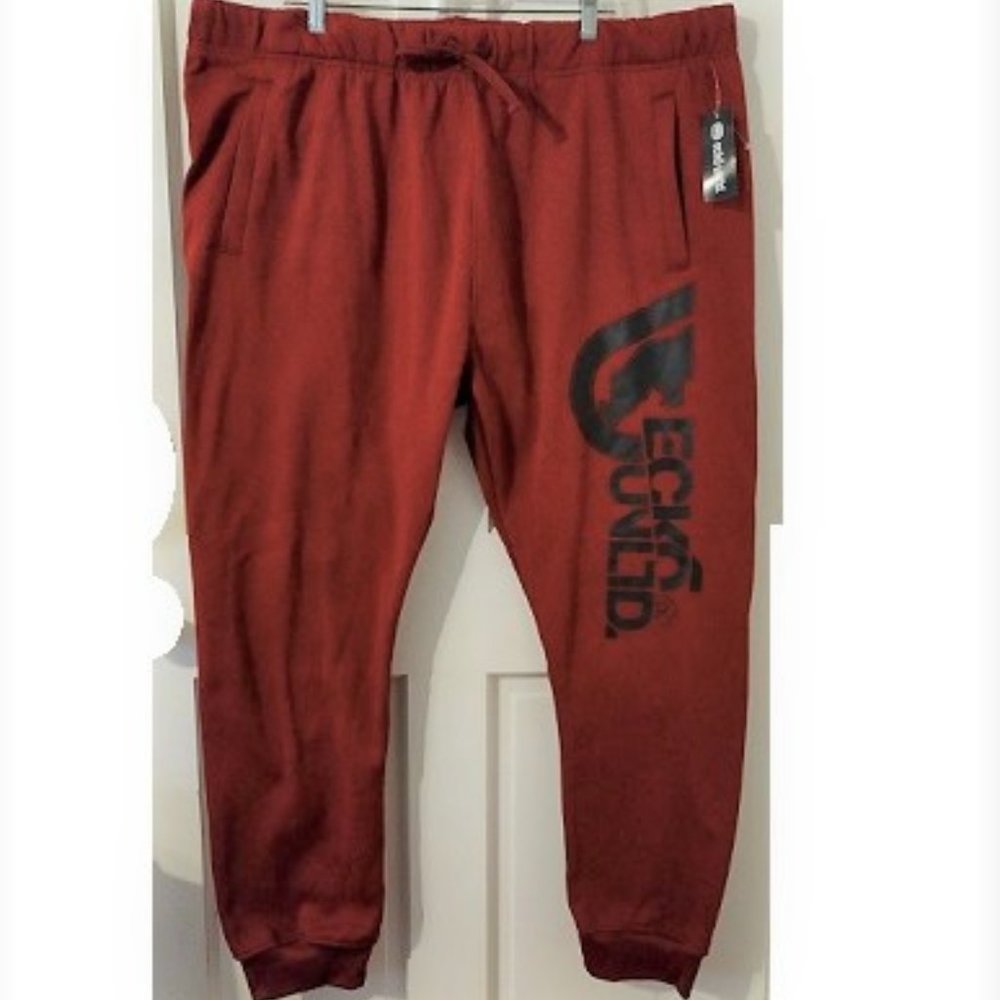 Ecko Unltd Red Marled Big Tall Sweatpants Size 2XL New